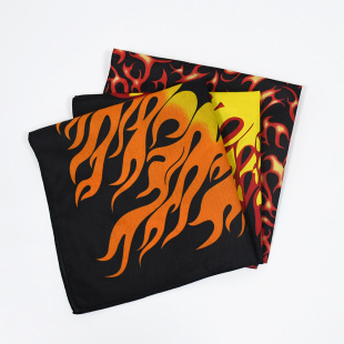 New polyester flame square European and American Halloween hip hop dress Street outdoor sports manufacturers wholesale headscarf