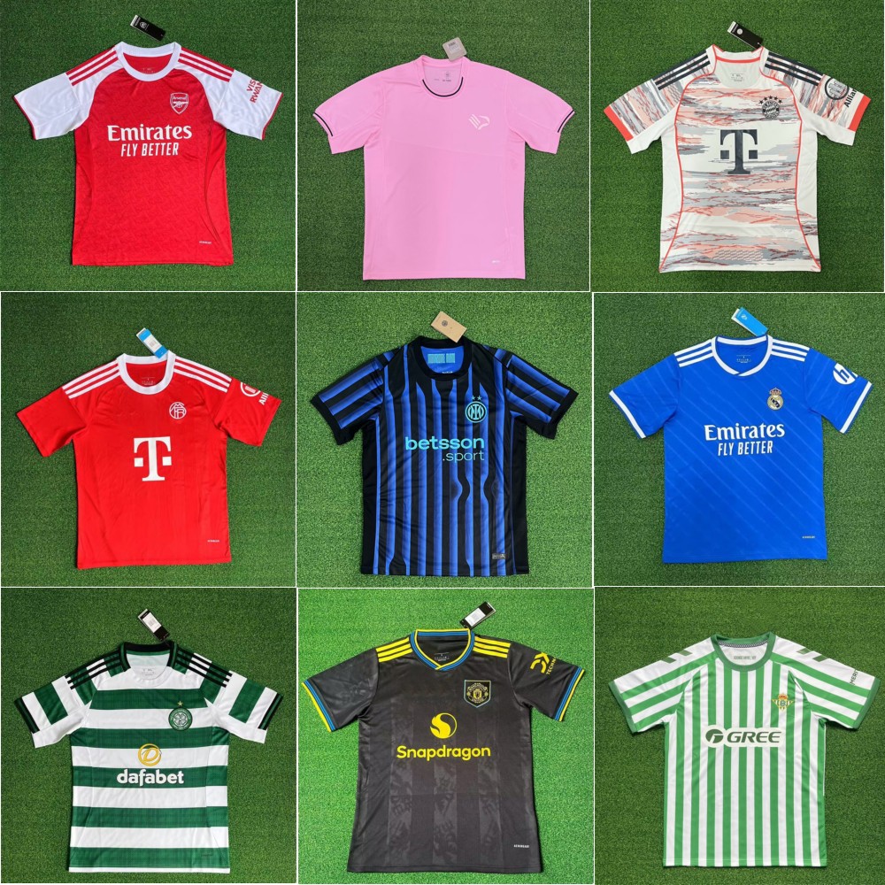2526新款泰版足球服马德里热刺里昂慕尼黑国米瓦伦西亚博卡罗马FC