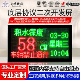 led电子显示屏工业标准modbus协议户外屏幕室内对接485plc触摸屏