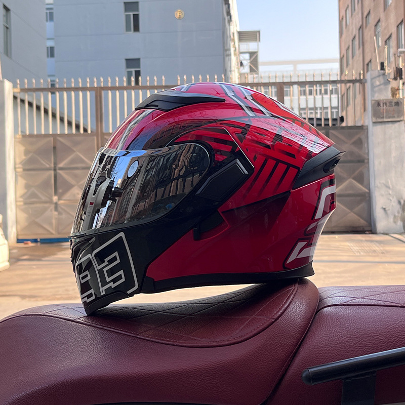 JIEKAI 3C certificado casco de motocicleta para hombres y mujeres casco completo de motocicleta casco de exposición Bluetooth casco de coche eléctrico