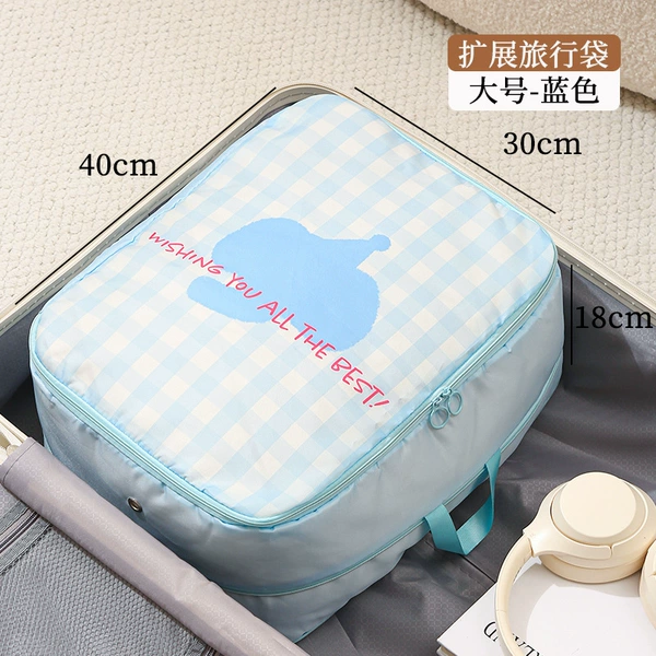 Blue travel bag