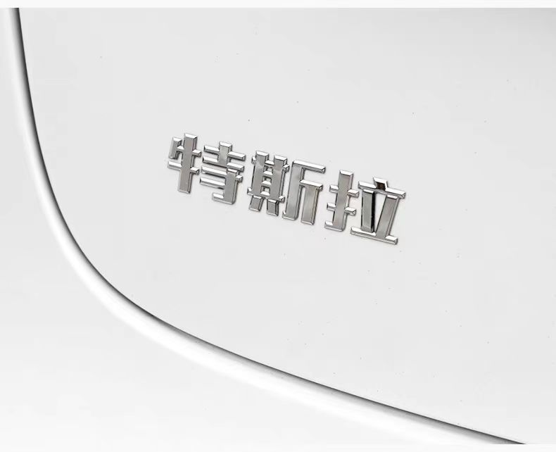 Suitable for Tesla Model3/Y car front and rear logo modification standard TESLA modification plastic car tail logo ABS