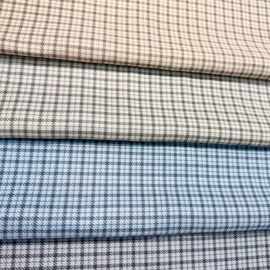 工厂直供加密破卡羽绒服面料外套面料棉服面料韩版格子防水数码印