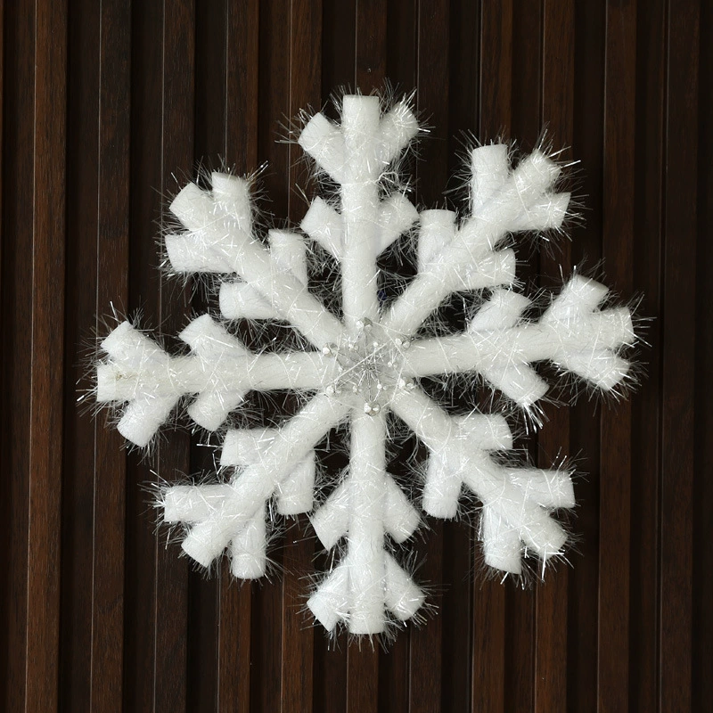 School handheld props for kindergarten, with snowflakes