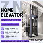 厂家直销无底坑静音曳引式家用电梯 智能操控小型别墅家用电梯