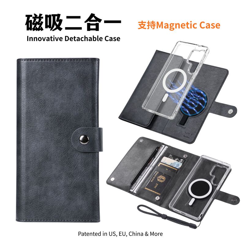 Vili Is Suitable for Samsung S25 Magnetic Case Magsafe Case Samsung S26 Ultra Wallet Phone Case