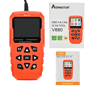 V880 Avtomobil Diaqnostika Skanneri Mühərrik Yoxlama OBD2 Kod Oxuyucusu