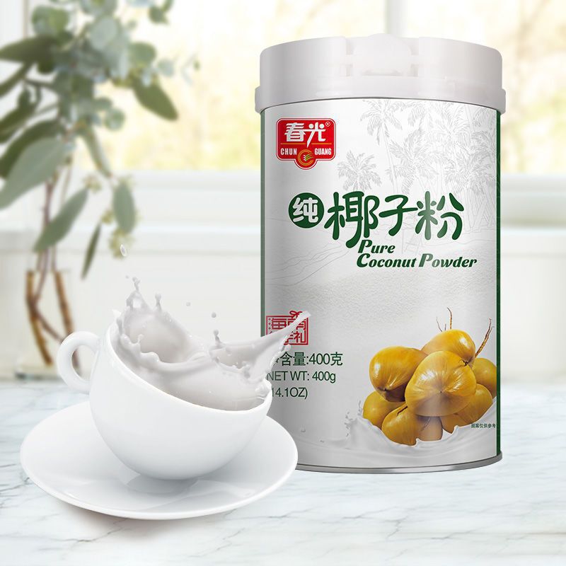 Chunguang Coconut Powder 400g Canned Hainan Specialty Snack Coconut Milk Powder Drink Nutritional Instant Powder Chunguang Coconut Powder 400g Canned Hainan Specialty Snack Coconut Milk Powder Drink Nutritional Instant Powder