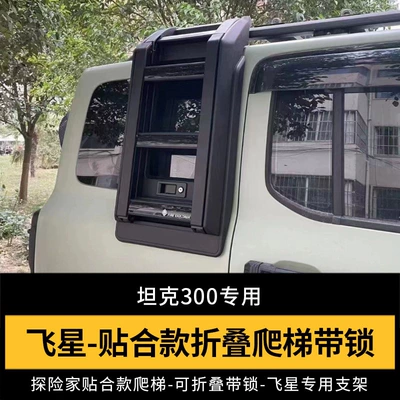 Roof rack | Platform Luggage Frame Aluminum - tank-300-fuel-version-explorer-fit-folding-ladder-no-need-to-drill-holes