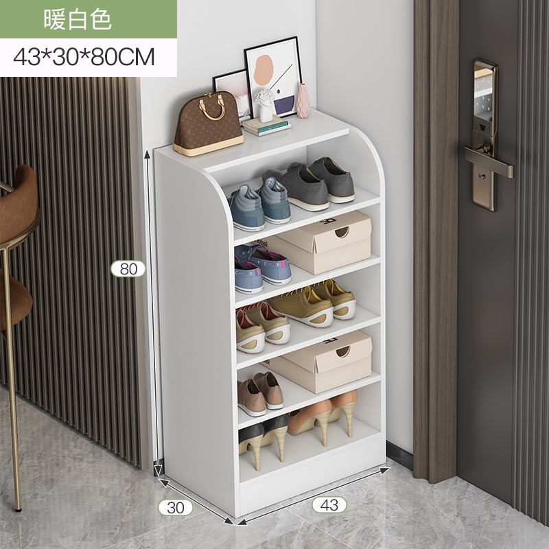 Zapatero puerta simple hogar multi-capa de almacenamiento artefacto ahorro de espacio esquina pequeño zapato estante a prueba de polvo