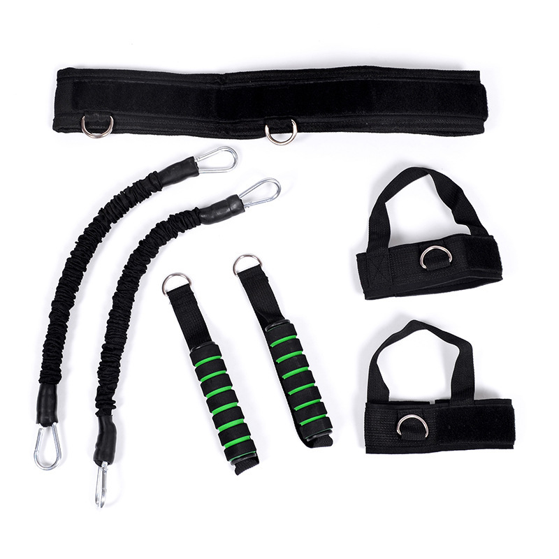 Leg waist resistance band elastic band foot buckle training bounce…