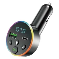HM04 автомобиль MP3 FM автомобиль Bluetooth передатчик Bluetooth автомобильное зарядное устройство Красочный светодиодный свет