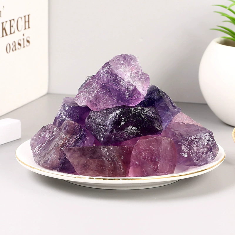 Organic natural ore with amethyst, ore sample