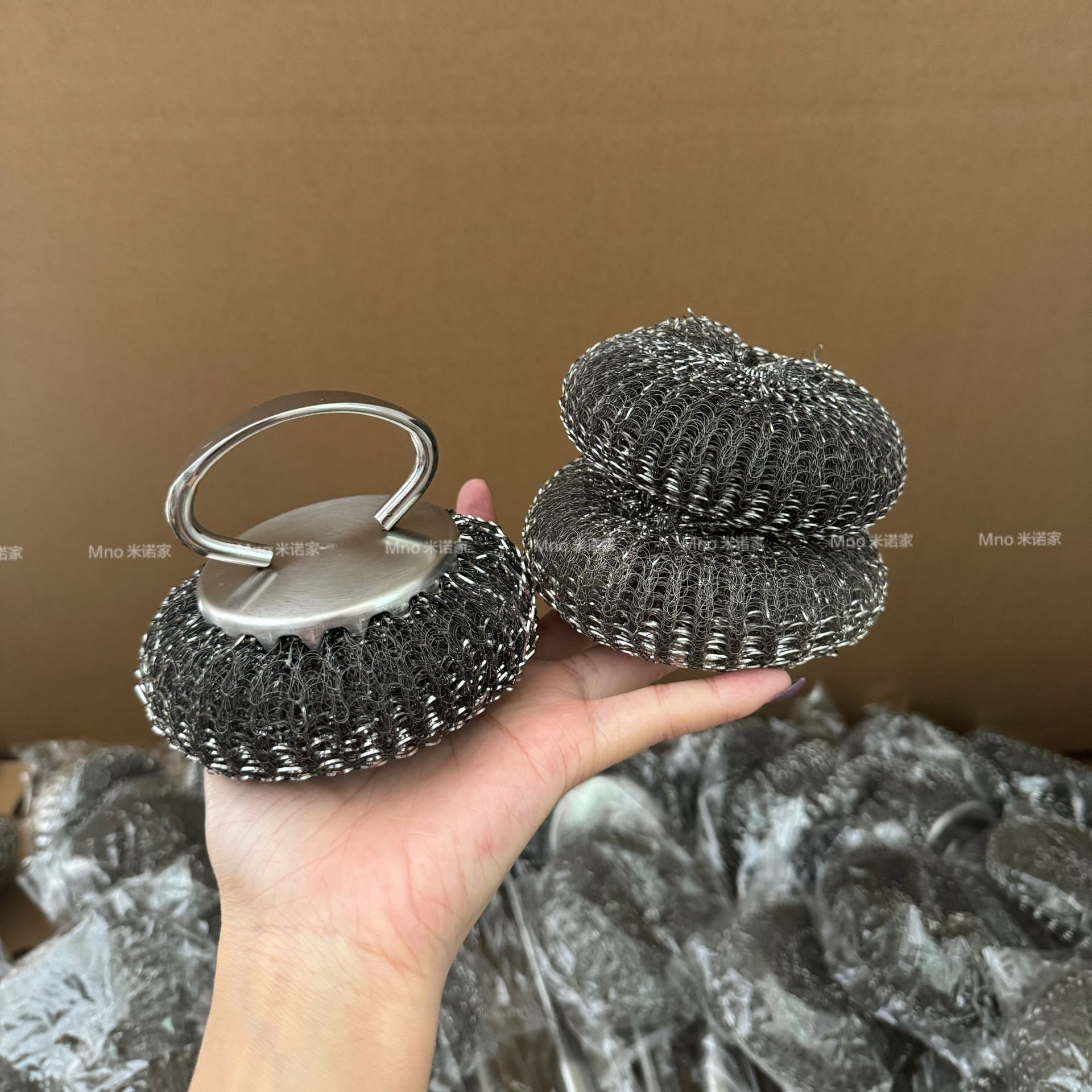 Mino's Steel Wire Ball Cleaning Ball Household Large No Silk Cleaning Brush Wash Bowl Universal Brush Pot Artifact Brush