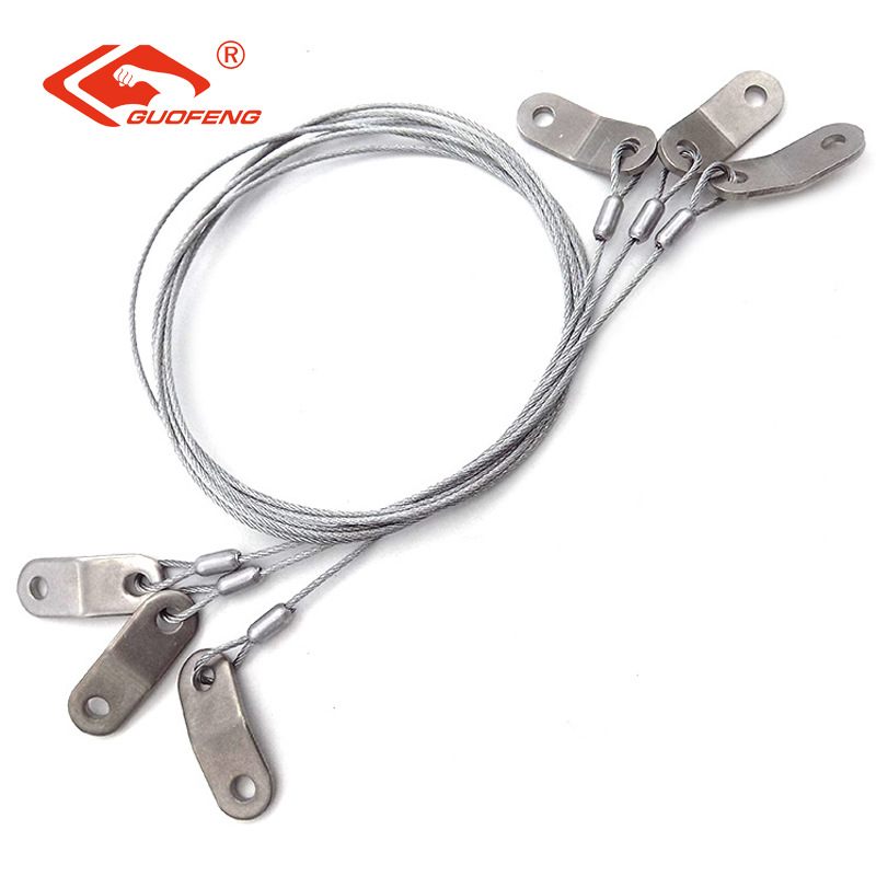 Suministradas directamente por el fabricante, cuerdas colgantes de acero inoxidable para iluminación, cables para colgar cajas de luz, cuerdas de seguridad para iluminación, líneas de seguridad para colgar iluminación de escenarios.