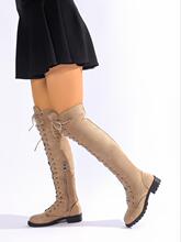 D 15097 Round Toe Knee High Boots Բͷ��ϥѥ ŷ���羳