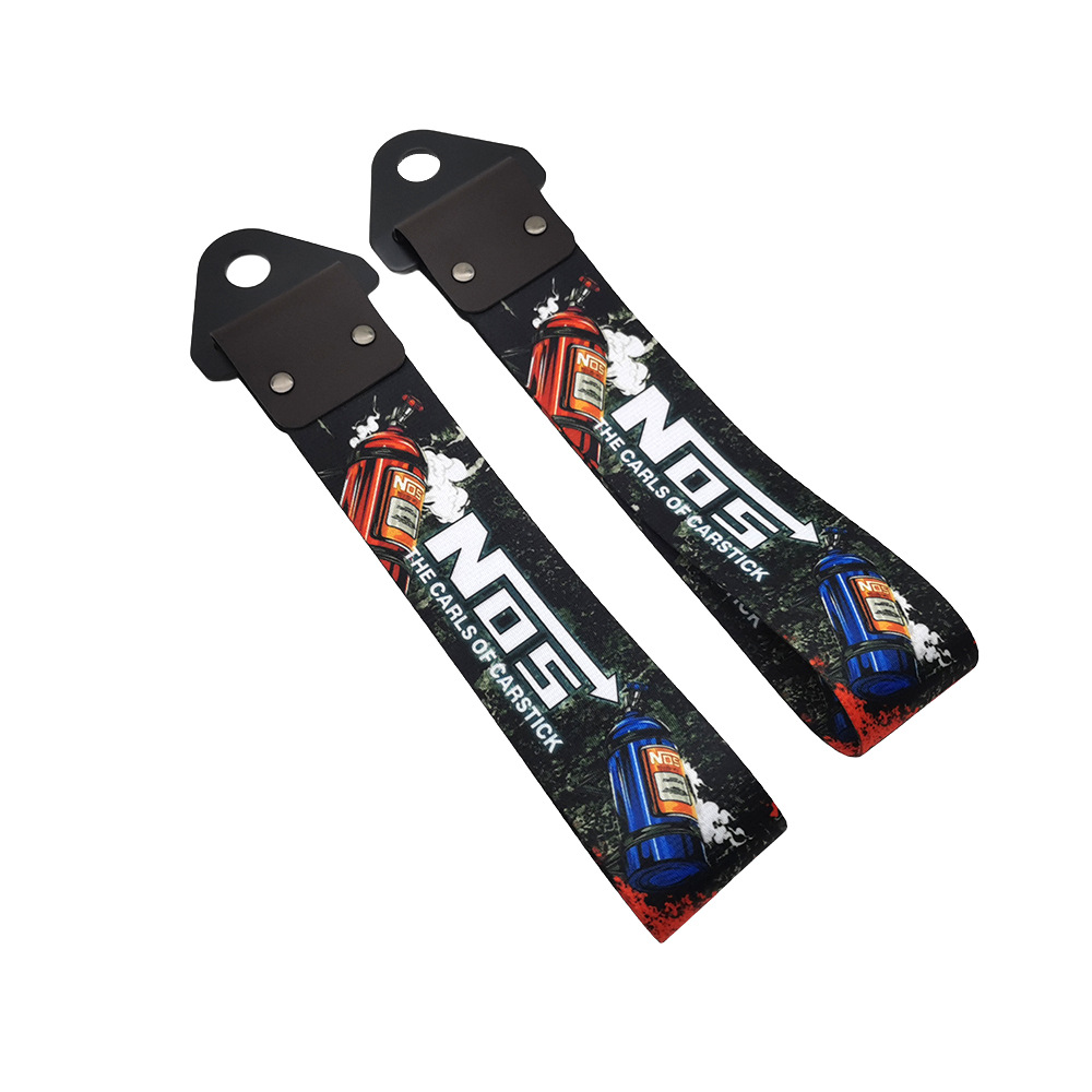 Car Modification Jdm Trailer with Triangle Buckle Insurance Front Bumper Lip Decoration Traction Rope Tail Throat Personalized Decorative Streamer