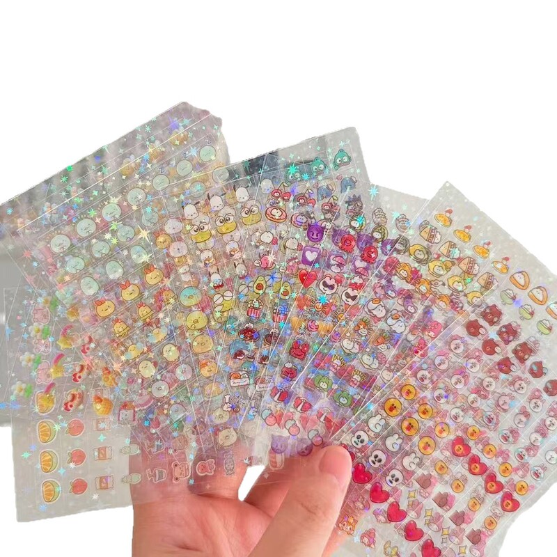 ミニデコステッカーブック 3500枚 子供用 かわいい 小鼻 星 ハンドブック素材 装飾ステッカー ネイルステッカー|undefined