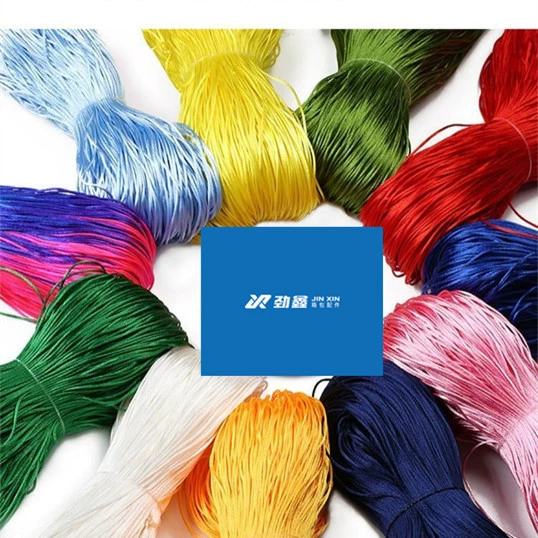 Оптовая продажа от производителя: черно-белая корейская веревка, китайская нить для плетения узлов, шелковая нить для рукоделия, корейская веревка для DIY.