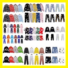 【全シリーズ】外国貿易卸売りの木綿のガードルの発泡プリントの半袖tシャツと帽子の短いズボンのスーツ