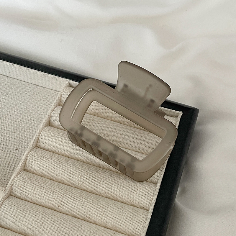 Gran clip de tiburón esmerilado acrílico simple horquilla tocado volumen gran horquilla de alto grado accesorios para el cabello al por mayor