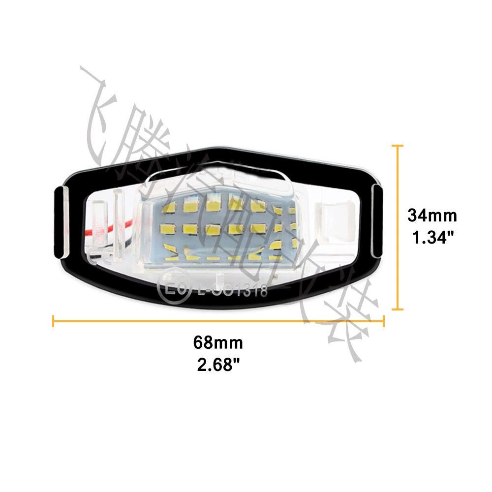Подсветка номерного знака, подходит для Honda Civic, Accord, Odyssey, LED подсветка
