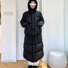 韩国Kimhek*m一衣两穿可拆卸90白鸭绒羽绒服女冬季宽松加厚面包服