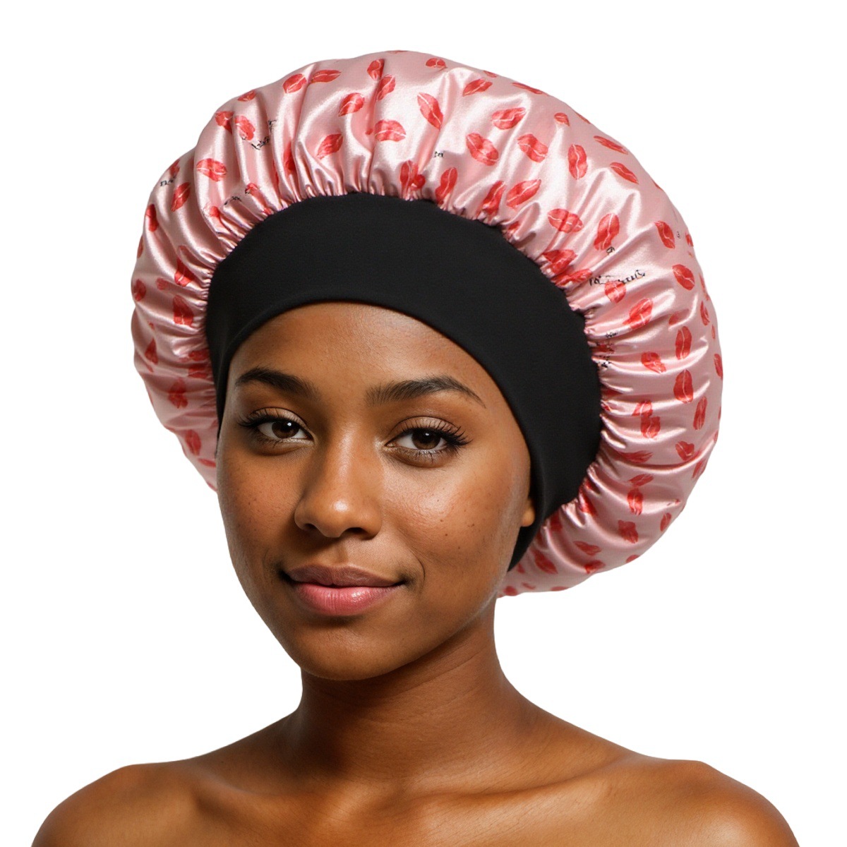Sombrero de dormir de color elástico de borde ancho transfronterizo de Amazon Sombrero de cuidado del cabello de salón de belleza para mujer Sombrero de quimioterapia de confinamiento