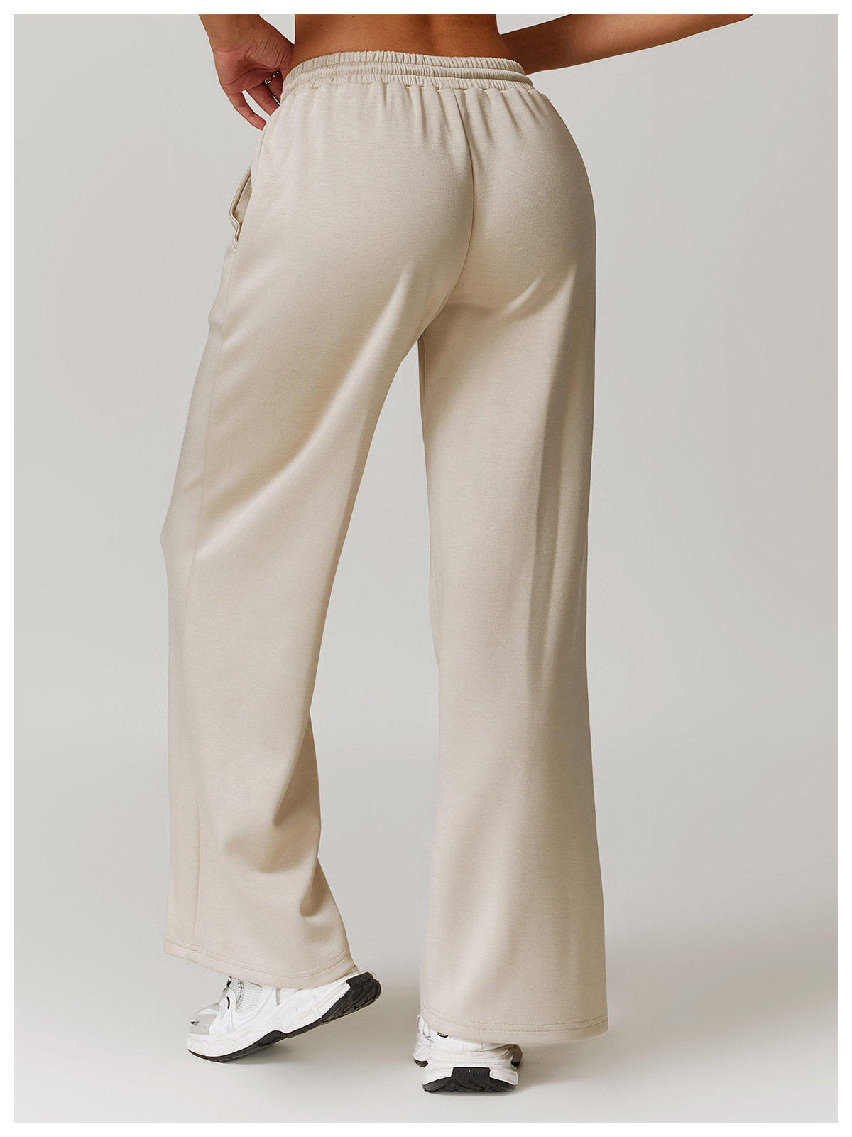 Casual Pants Pants Type Women's Casual Sport Style Solid Color Cotton Active Bottoms Casual Pants