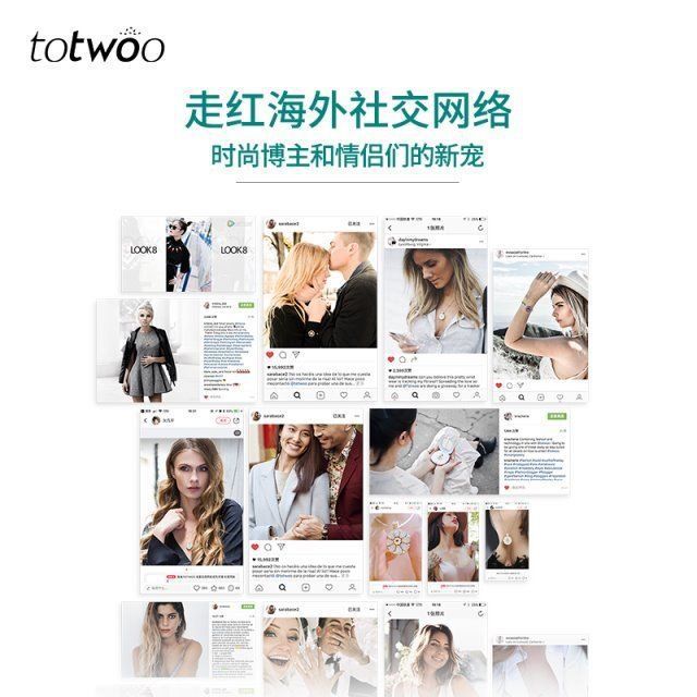 Totwoo Love Now Collection Personalized Accessories Couple Necklace Flat Knot Leather Rope Bracelet Metal Snake Bone Bracelet