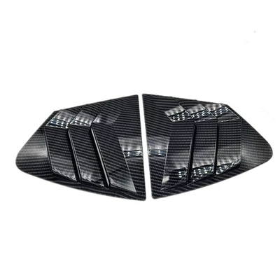 Suitable for Honda Fit 09-14 Models Rear Triangle Window Blinds Modified to Decorative Exterior Trim Strips for Mustang Style Body (Şüşə kənarı xromları/moldingləri) - honda-fengfan-09-14-carbon-fiber-pair