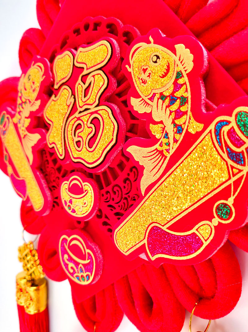 六六顺画卷挂件大号3