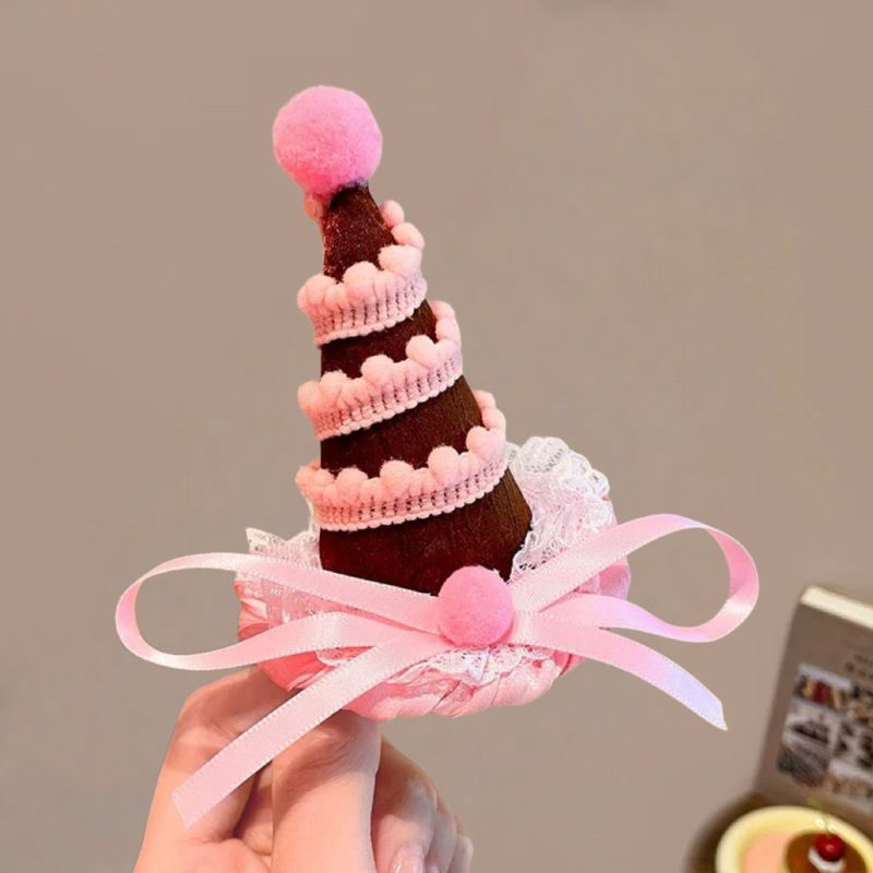 小女孩生日帽子皇冠发箍女童樱桃蛋糕头箍儿童公主风网红洋气头饰|undefined