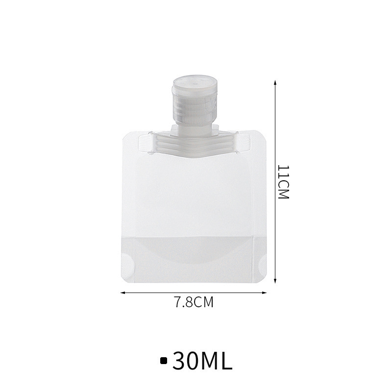 Bolsa de sub-embalaje de viaje cosméticos Gel de ducha Champú portátil pequeño limpiador facial desechable sub-botella traje al por mayor