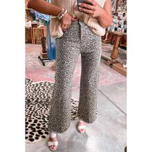 G 5333 Leopard printed straight pants ����ӡ��ֱͲ���¿�