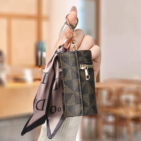 European and American presbyter coin purse 2024 new compact bag pendant earphone bag mouth red envelope mini keychain bag