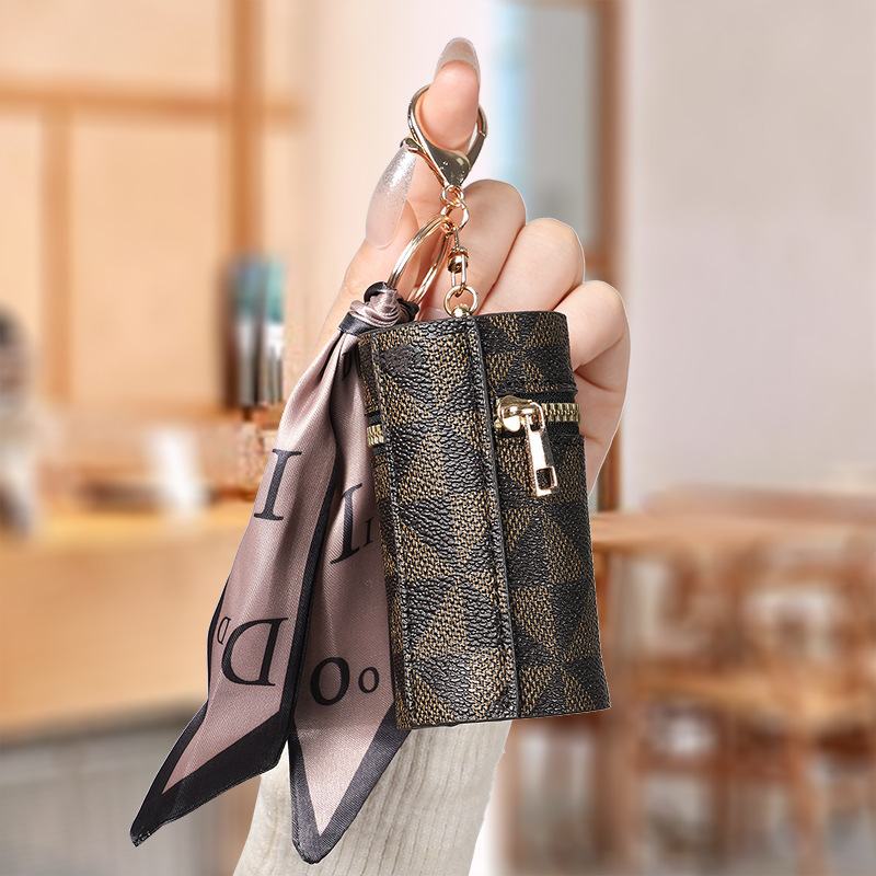 European and American presbyter coin purse 2024 new compact bag pendant earphone bag mouth red envelope mini keychain bag