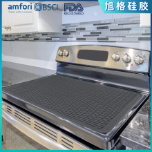 超大號硅膠爐灶瀝水墊 多功能廚房電磁爐頂蓋保護板隔熱墊灶台墊