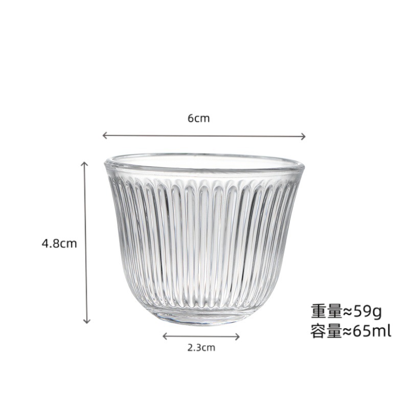 Conjunto de tazas de té de vidrio tazas de té de kung fu tazas de té de vidrio tazas pequeñas tazas de té mini transparentes tazas de té resistentes al calor