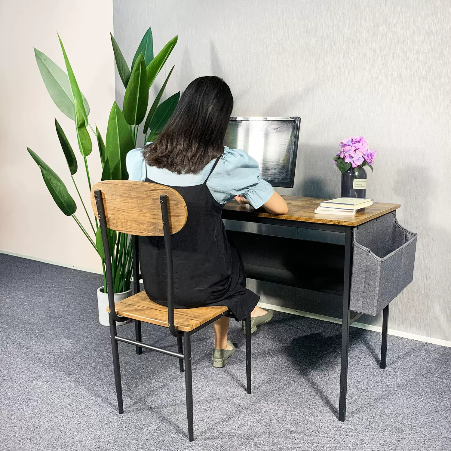 跨境可升降儿童书桌批发学习桌子简约写字桌台式电脑桌卧室办公桌