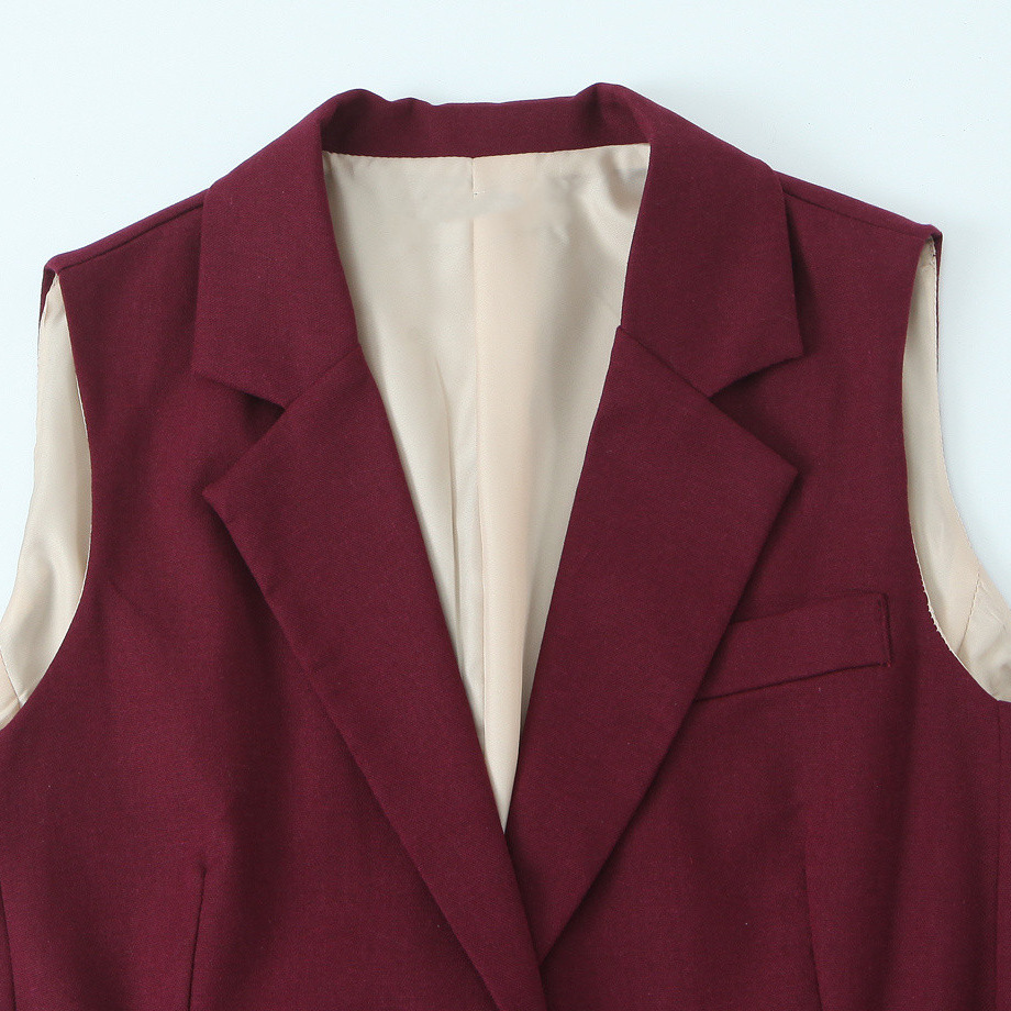 Myst & Za ropa de mujer 2026 primavera nueva moda elegante estilo de viaje de viento cinturón de metal chaleco