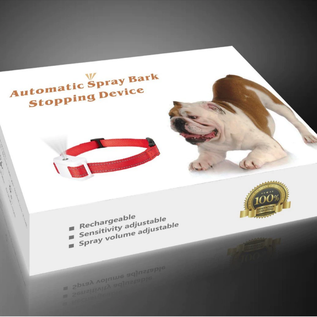 Безопасный и безвредный автоматический Спрей Кора пробка тренировочный ошейник DM02