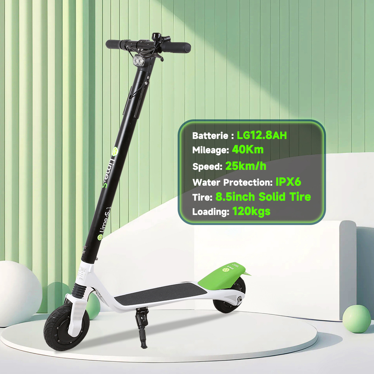 Overseas Warehouse Dropshipping Daily Commuting Electric Scooter Waterproof and Puncture-Proof Tires
