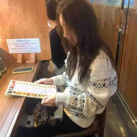 现货2025冬季新韩国东大门宽松复古气质圆领撞色提花费尔岛毛衣女
