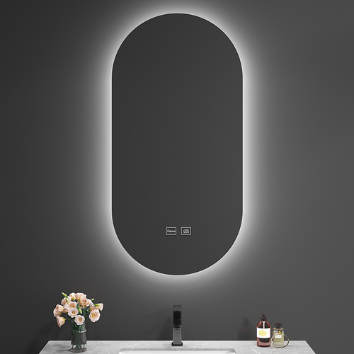 Smart bathroom mirror wall-mounted bathroom mirror with light led vanity mirror home washbasin anti-fog toilet mirror