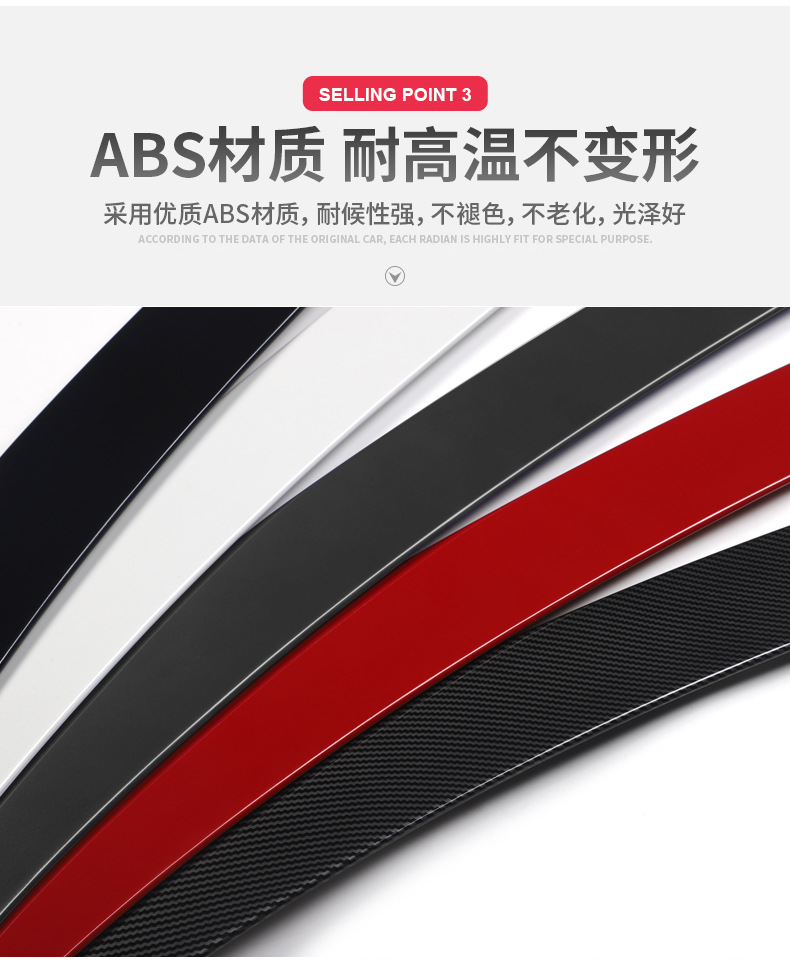 15-23 Models 3Rd Generation Axela Rear Wing Modification Decorative Parts, No Drilling Required, No Color Difference, Painted Wing
