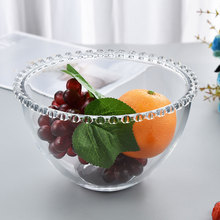 跨境批发ins爱心玻璃碗甜品咖啡杯雪糕碗沙拉碗餐厅创意摆件透明