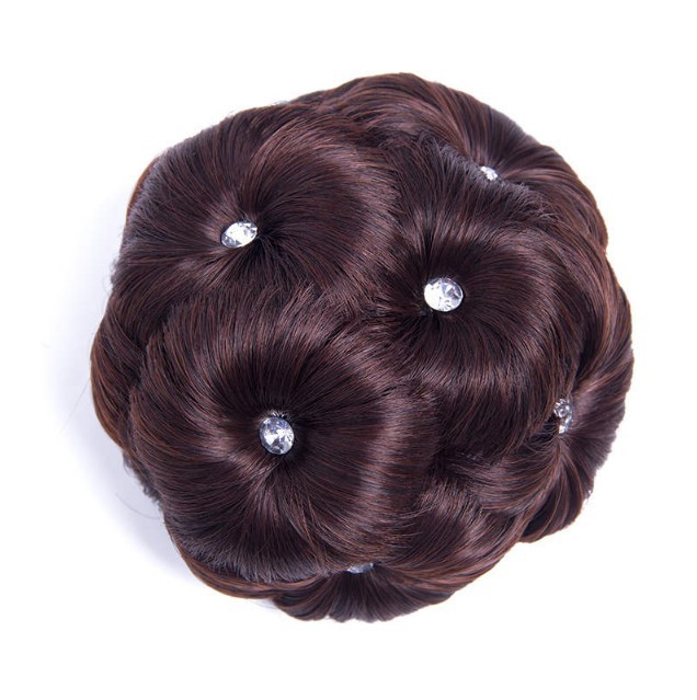Peluca de pelo bolsa de pan cabeza flor brote accesorios para el cabello agarre nueve flor bola cabeza pelo rizador de pelo rizado bolsa de cinco colores anillo de pelo