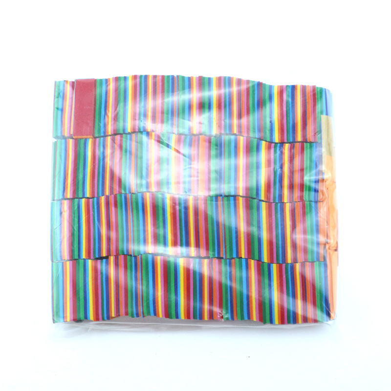 Confeti de papel 5x2cm multicolor – relleno para fiestas, bares y decoración, venta directa de fábrica