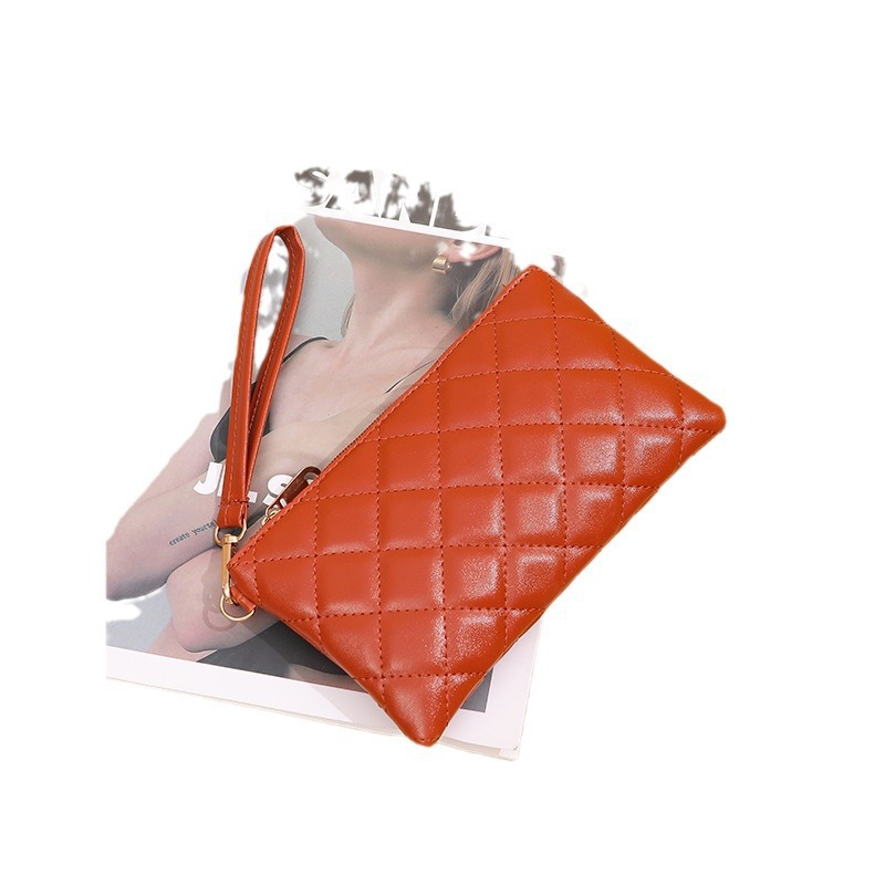 Cartera Larga para Mujer de Superfibra con Cremallera para Uso Diario